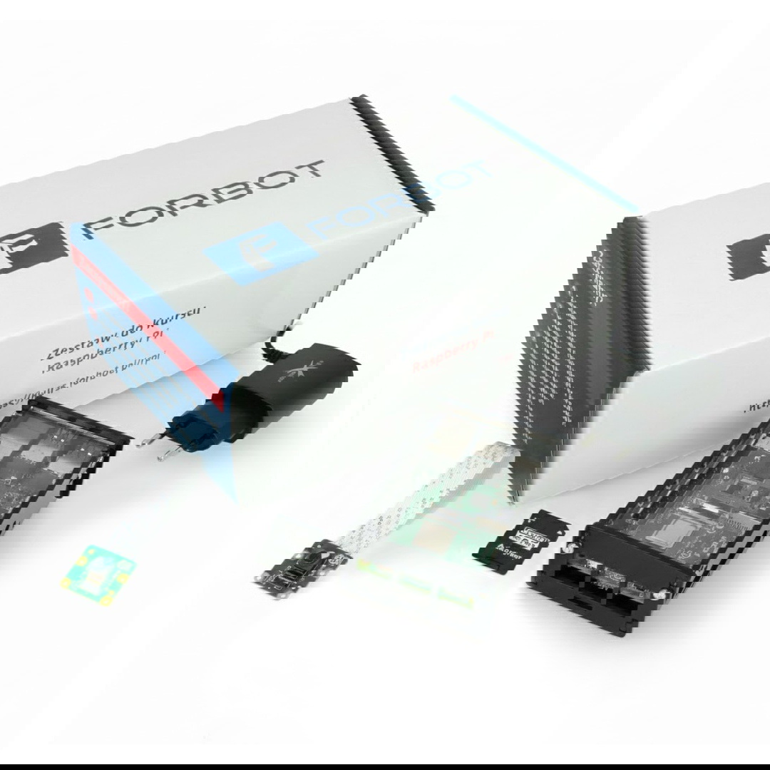 FORBOT - zestaw edukacyjny z Raspberry Pi 4B 4GB + 32GB microSD + kurs ON-LINE